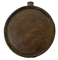 Confederate cedarwood drum canteen dated "1861-1865"