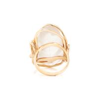 ROCK CRYSTAL CAT RING