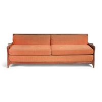 Vladimir Kagan (American, 1927-2016) The Kagan Family Contour Convertible Sofa with Caning, Model 509, Kagan-Dreyfuss, Inc., USA, circa 1958