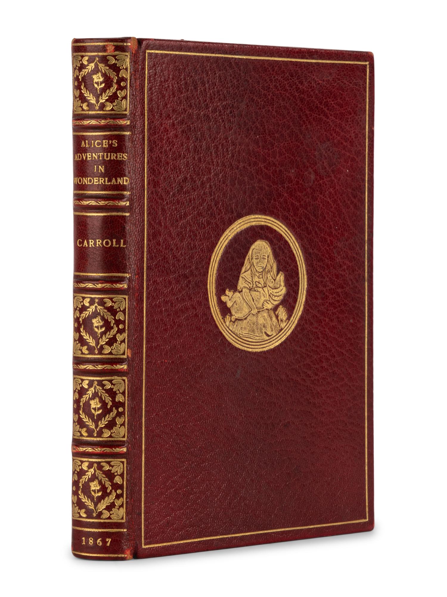 [BINDING]. DODGSON, Charles Lutwidge ("Lewis Carroll") (1832-1898). Alice's Adventures in Wonderland . London: Macmillan and Co., 1867.