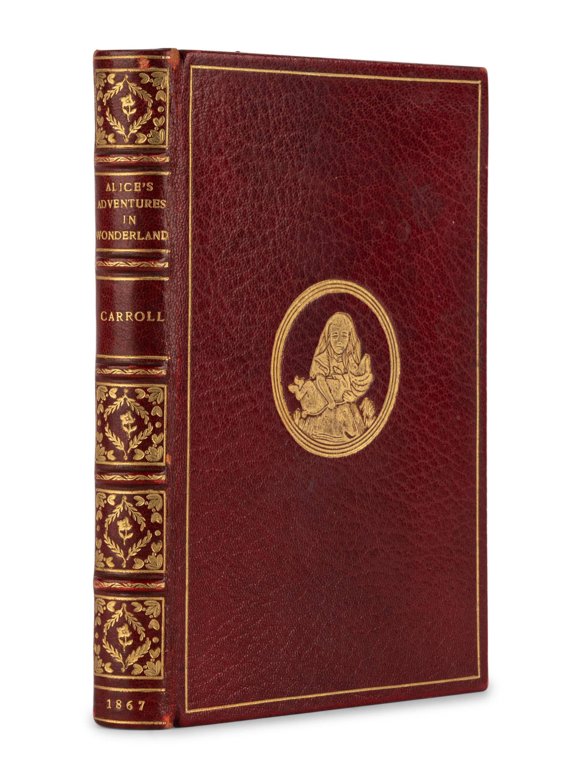 [BINDING]. DODGSON, Charles Lutwidge ("Lewis Carroll") (1832-1898). Alice's Adventures in Wonderland . London: Macmillan and Co., 1867.