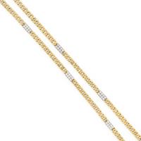 Yellow Gold and Diamond Chain Necklace