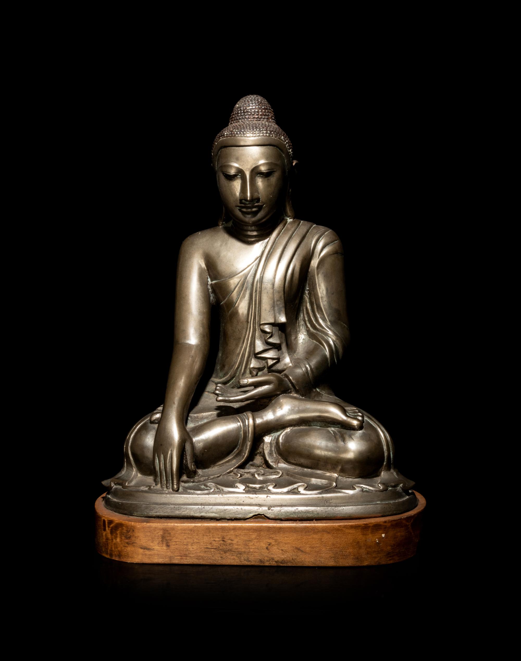 A Large Burmese Figure of Buddha