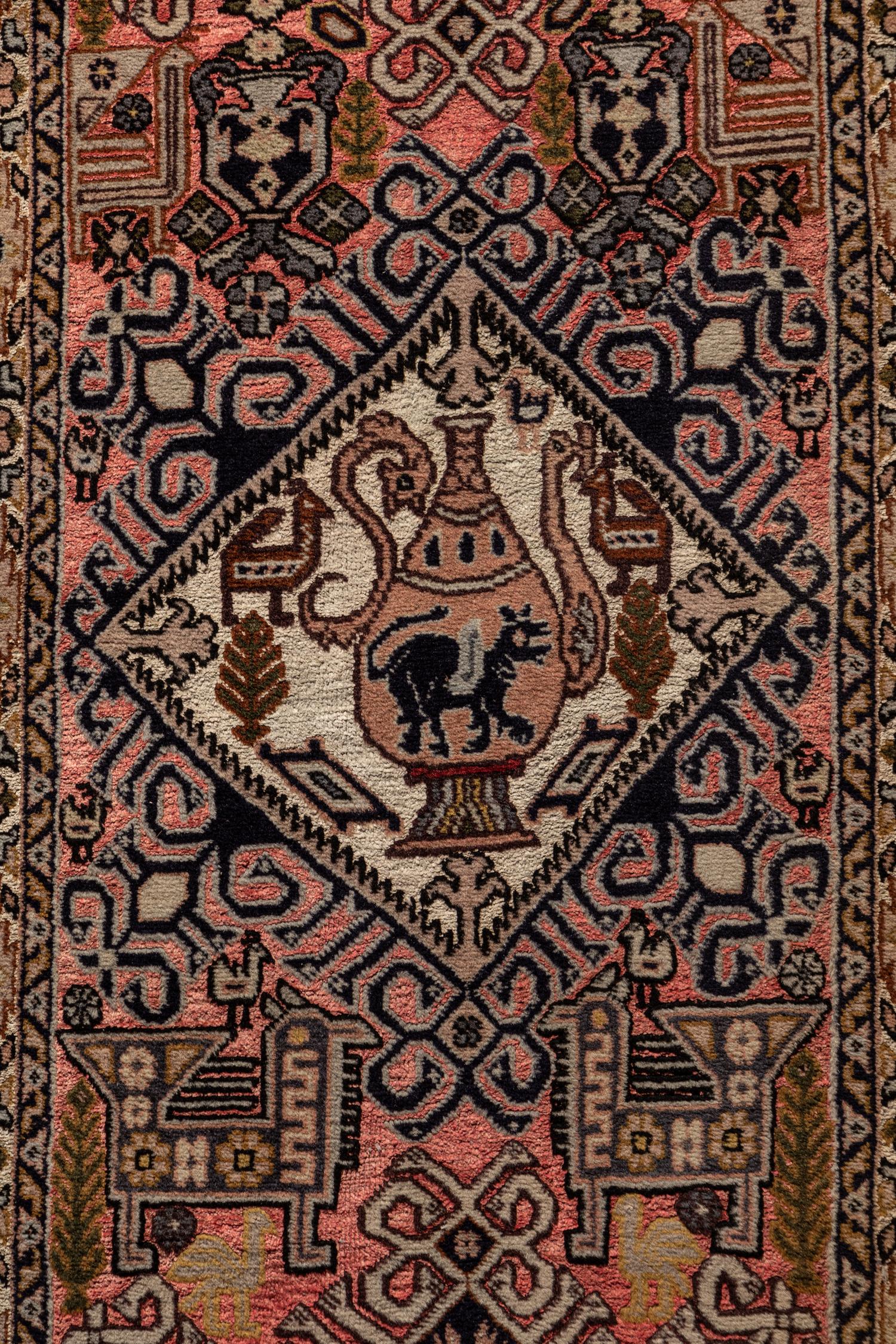 A Tabriz Wool and Silk Runner