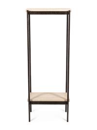 An Art Deco Style Wrought-Iron and Marble Stand — 20TH CENTURY