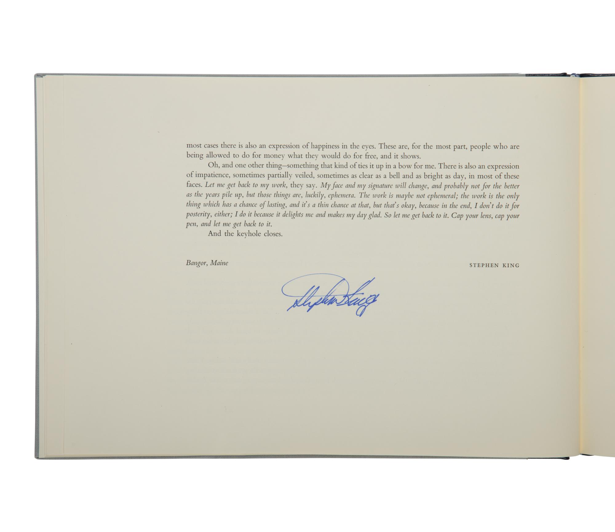 [KING, Stephen (b. 1947), contributor]. Lord John Signatures . With an Introduction by Stephen King. Northridge, California: Lord John Press, 1991.