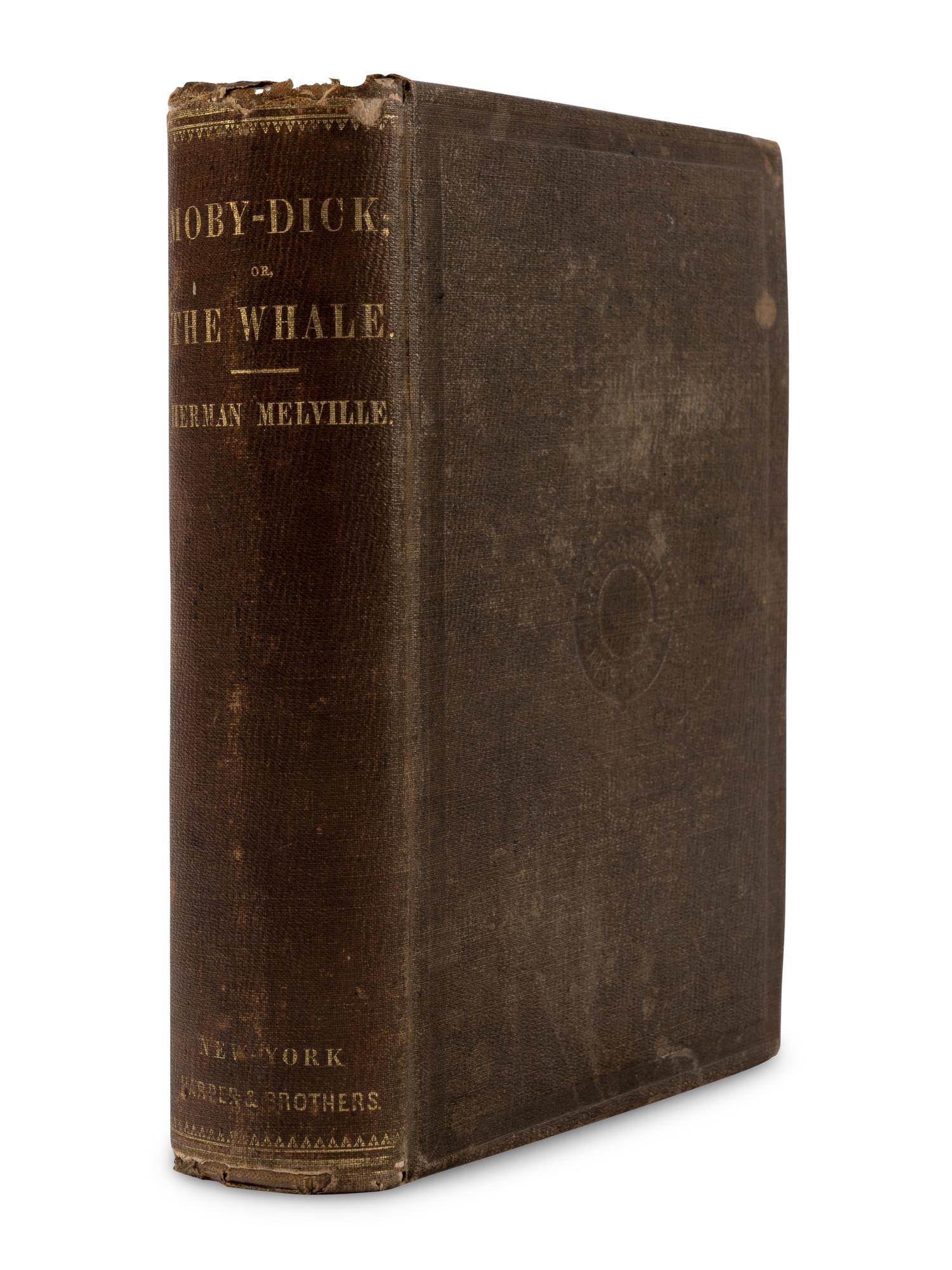 MELVILLE, Herman (1819-1891). Moby-Dick; or, The Whale . New York: Harper & Brothers, 1851.