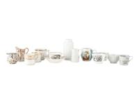 A Group of English and Continental Porcelain Table Articles
