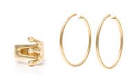 A Collection of 14 Karat Yellow Gold Jewelry, 13.20 dwts.