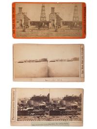 [CIVIL WAR]. A group of 3 stereoviews, incl. General Grant's Rail Road, City Point, VA, from "The War for the Union" series. New York: E. & H.T. Anthony, ca 1860s.
