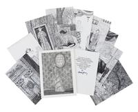 GOREY, Edward (1925-2000). Dogear Wryde Postcards: Neglected Murderesses Series . [New York], n.p., 1980.