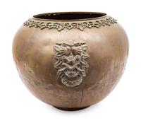 A Large Asian Brass Pot — 20TH CENTURY
