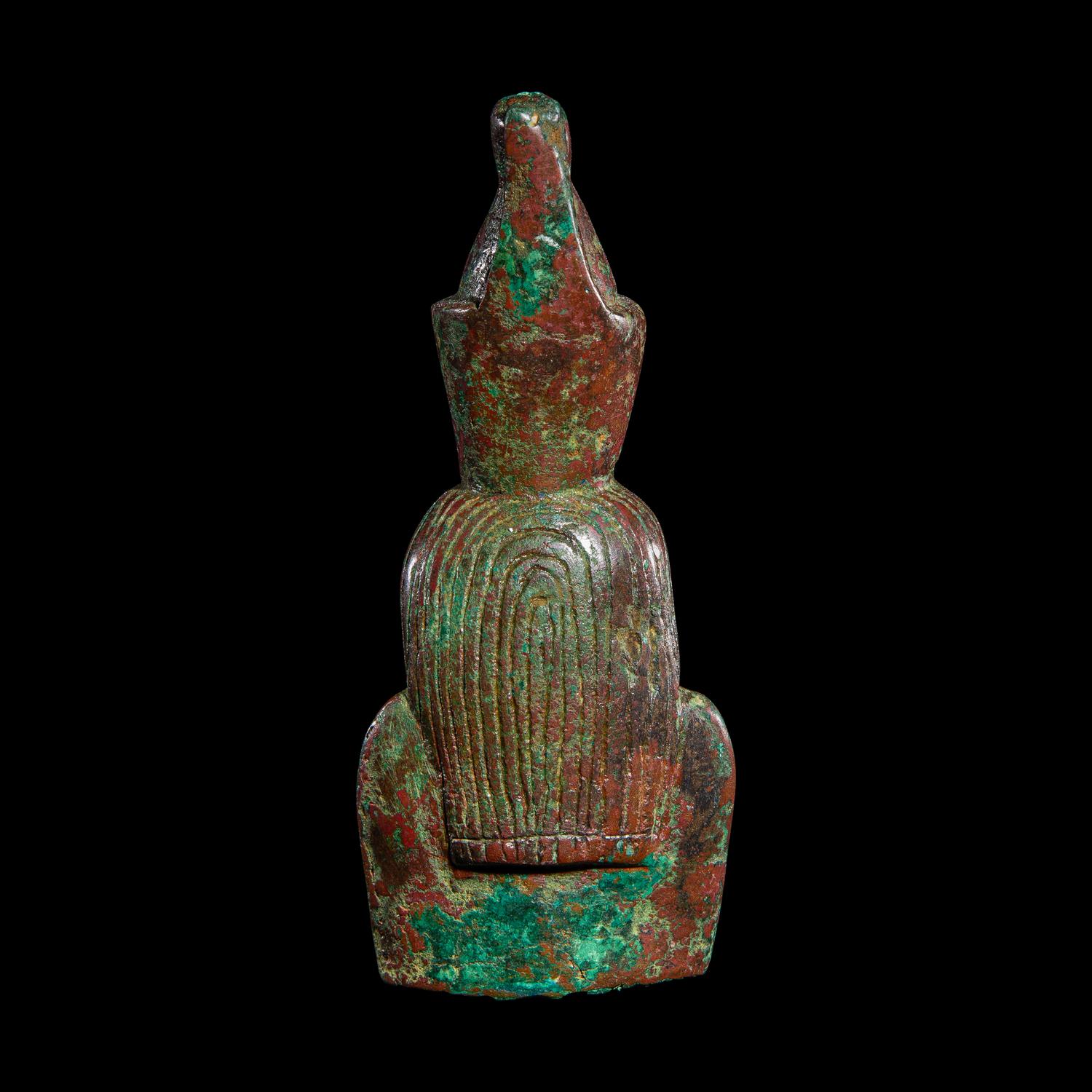 An Egyptian Bronze Fragment of the God Atum as a Snake