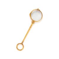 FRENCH, YELLOW GOLD LORGNETTE