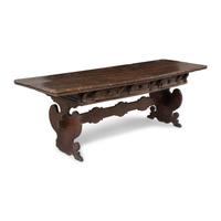 An Italian Walnut Refectory Table