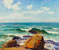 John Adams Spelman, (American, 1880–1941), Shore Boulders, 1927