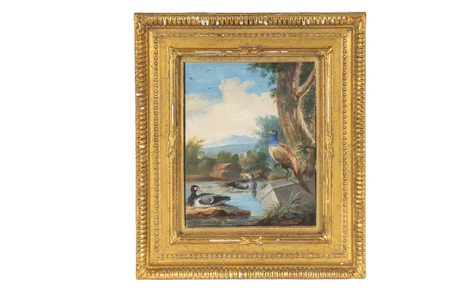 A Group of Three Continental Paintings