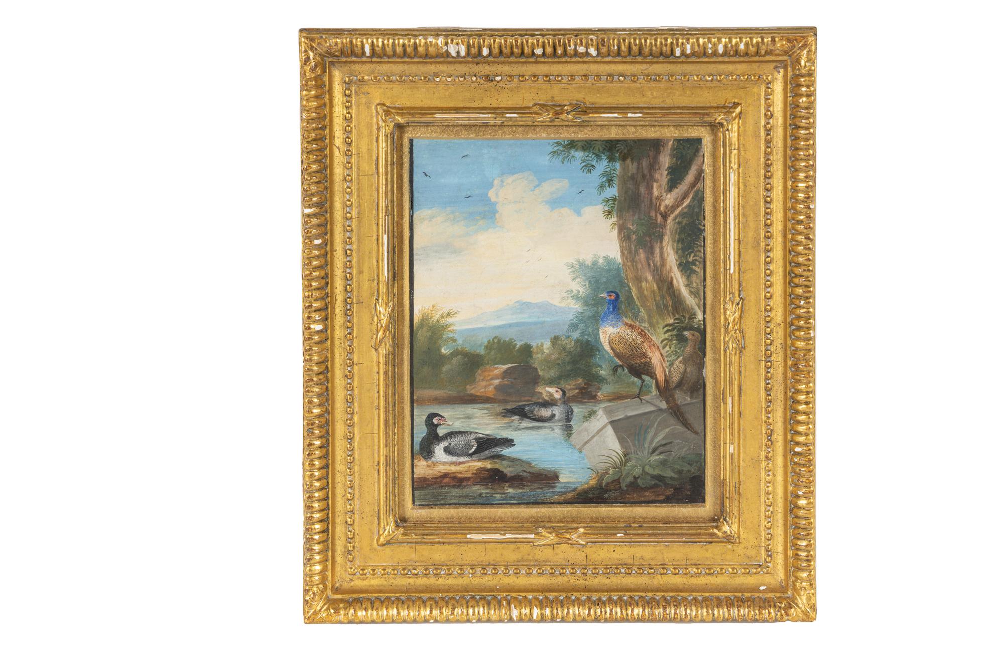 A Group of Three Continental Paintings