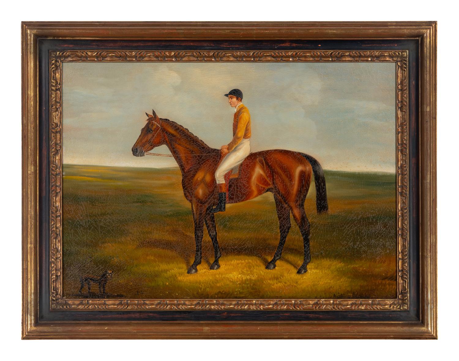 Horse and Jockey, with a Monkey