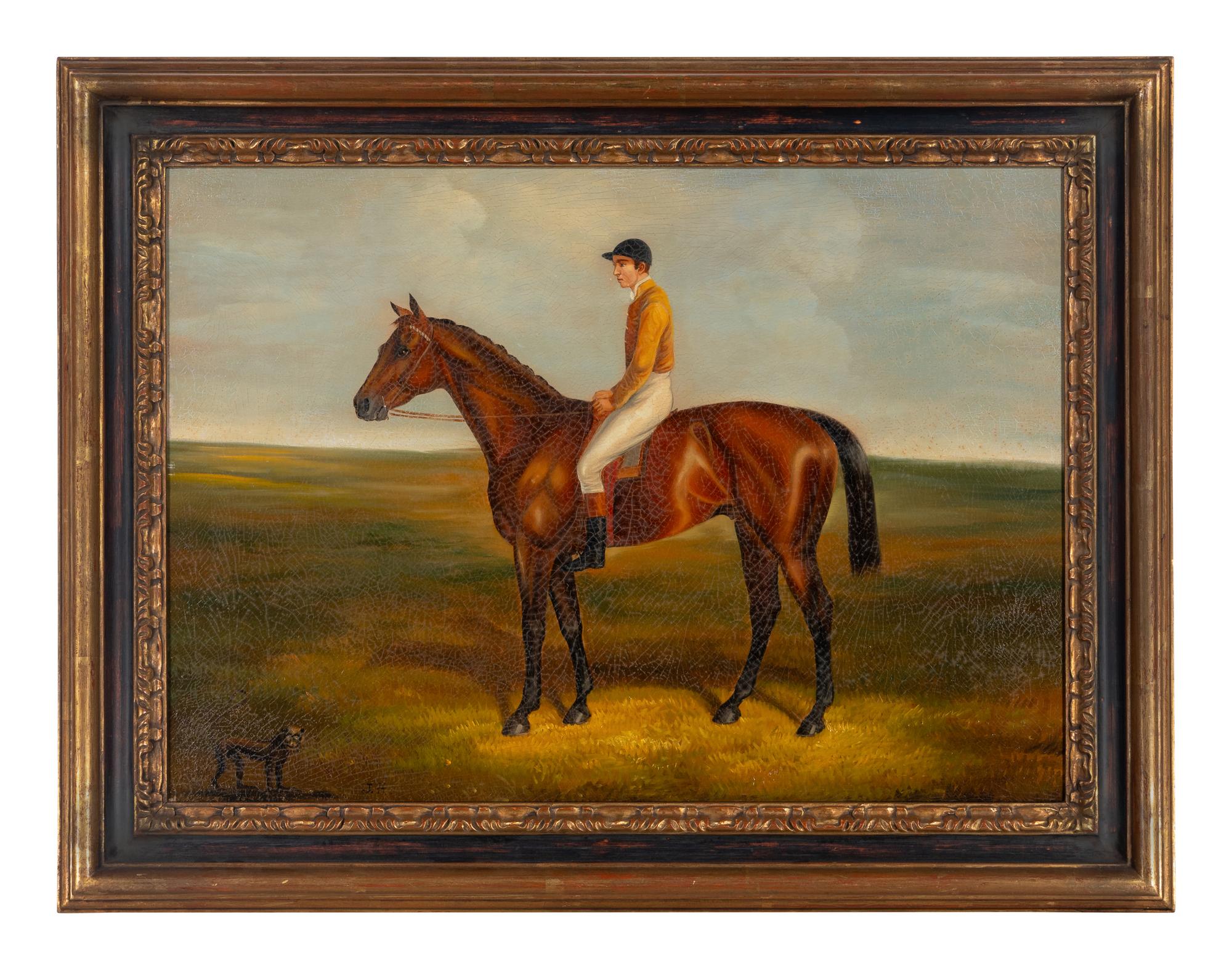Horse and Jockey, with a Monkey