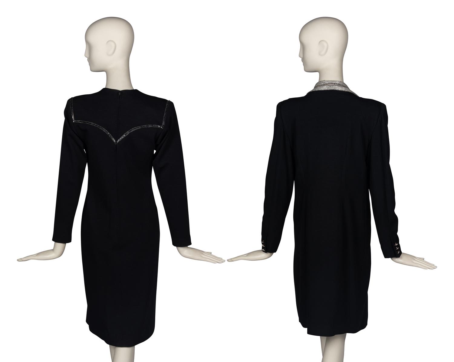 Two Bob Mackie Beaded Cocktail Dresses
