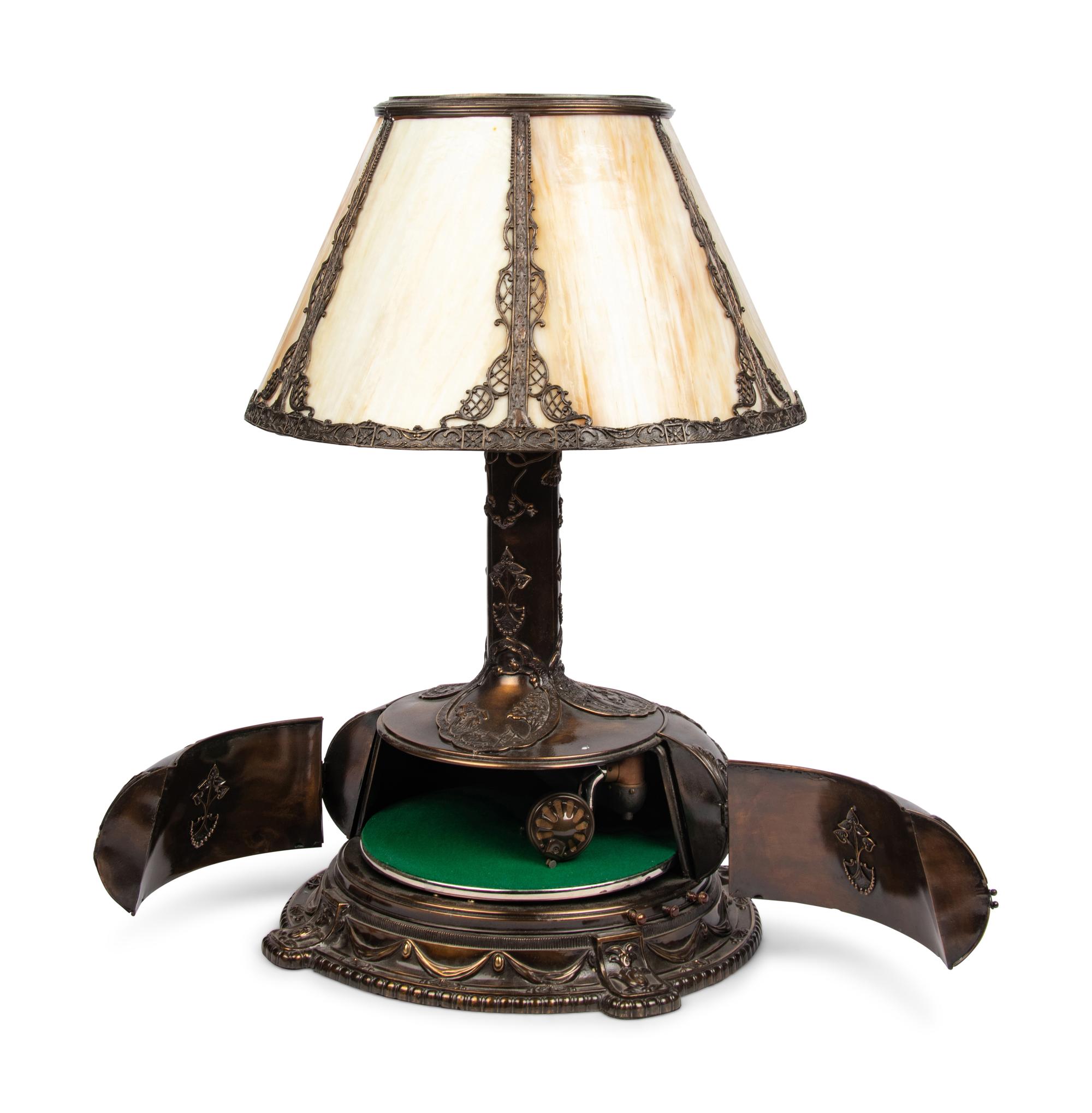 A Phonolamp Electric Lamp Phonograph