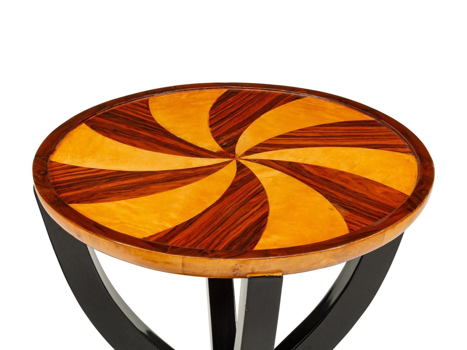 A Pair of Continental Part-Ebonized Side Tables