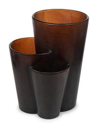 A Daum Twins Series Pâte de Verre Vase