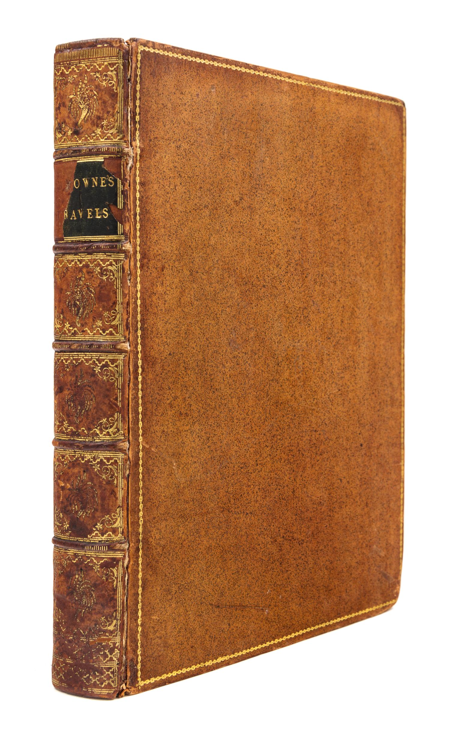 BROWNE, William George (1768-1813). Travels in Africa, Egypt, and Syria. London, 1799. FIRST EDITION.