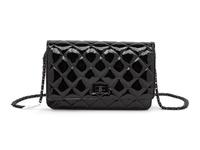 CHANEL, 2.55 PATENT WALLET-ON-CHAIN