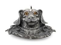 An English Silver-Plate Zoomorphic Ink Well