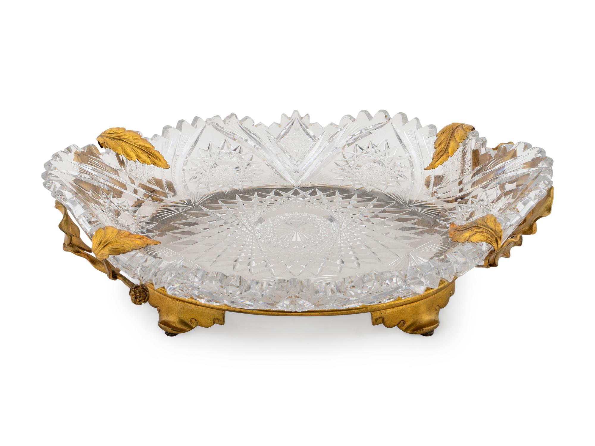 A French Gilt Bronze Mounted Cut Crystal Centerpiece — LATE 19TH CENTURY