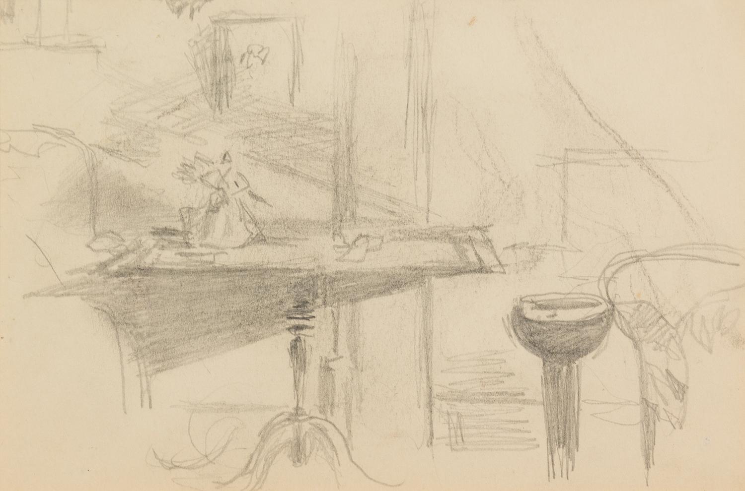 Walter Biggs, (American, 1886–1968), A Group of Six Sketches