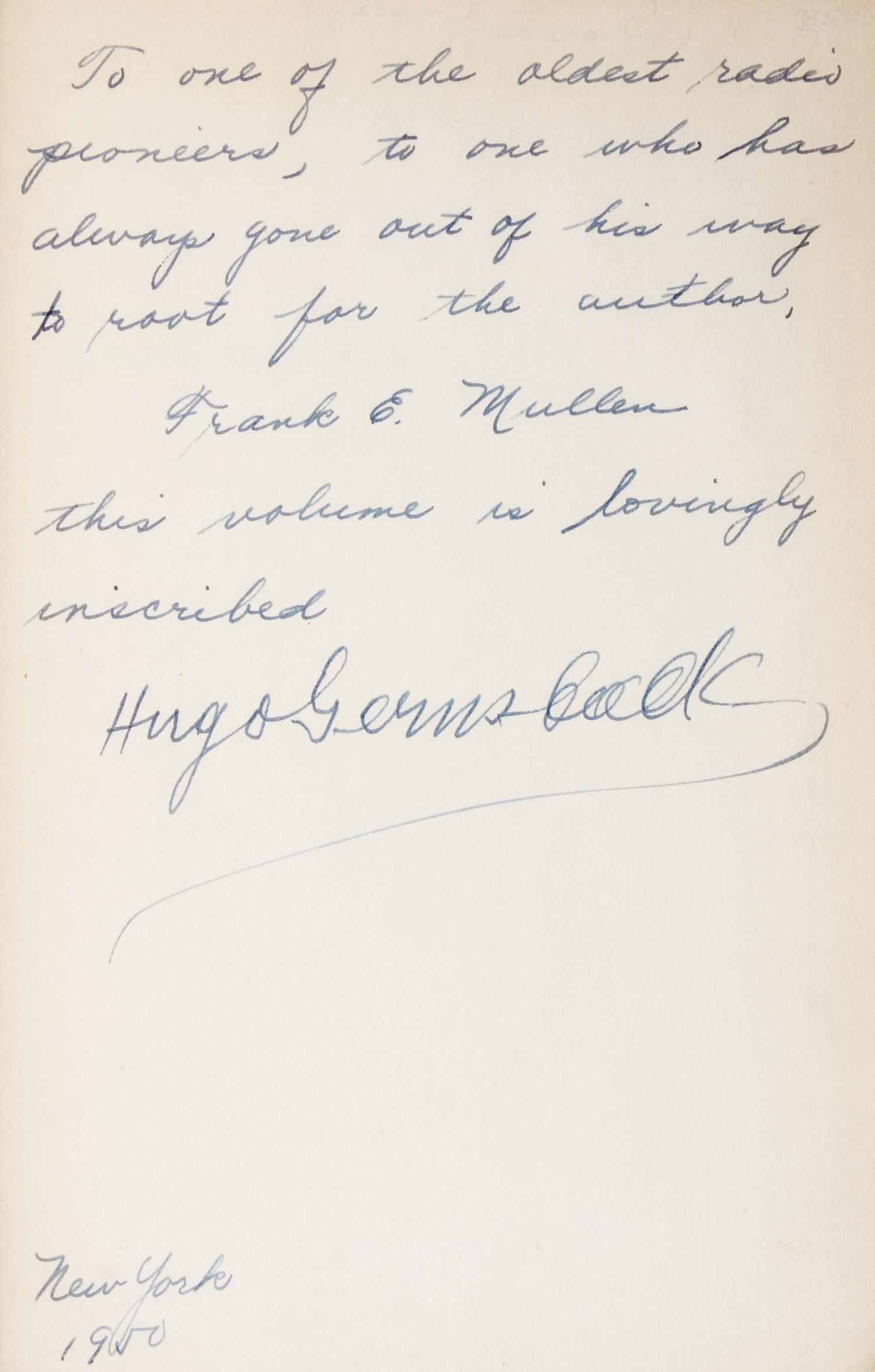GERNSBACK, HUGO. Ralph 124C 41+. New York, 1950. Second edition. Association copy.