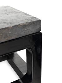 A Pair of Chinese 'Gold Brick' Jinzhuan Stele Top Side Tables, Daoguang Period 清道光十八年 金磚一對