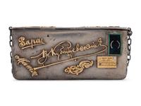 A Russian Gold and Enameled Purse
