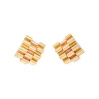BULGARI, BICOLOR GOLD DRESS CLIPS