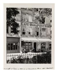 Cafe on rue de la Boucherie, Paris , 1956