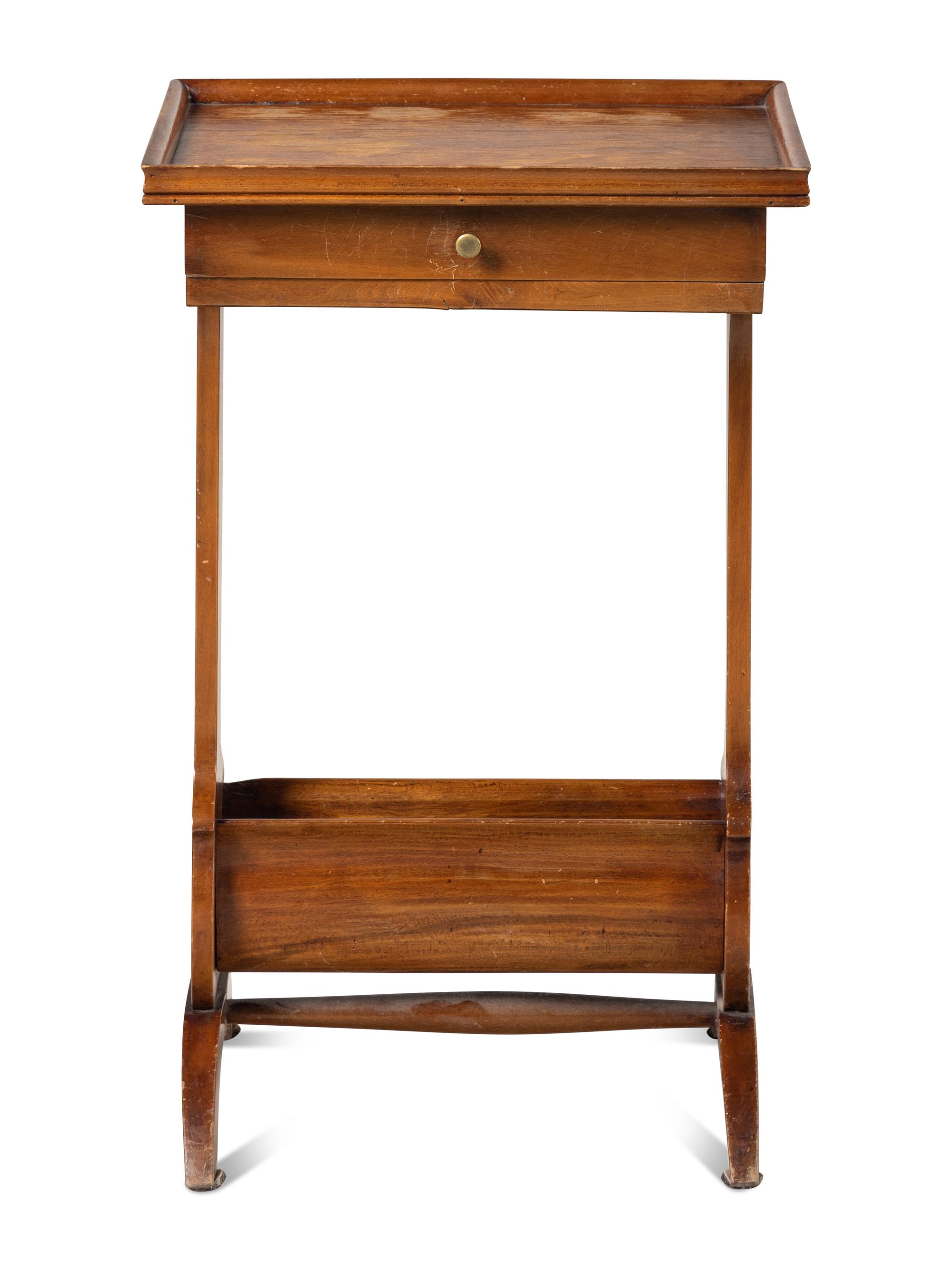 A Continental Fruitwood Work Table