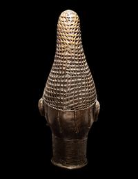 A Benin Style Bronze Female Bust