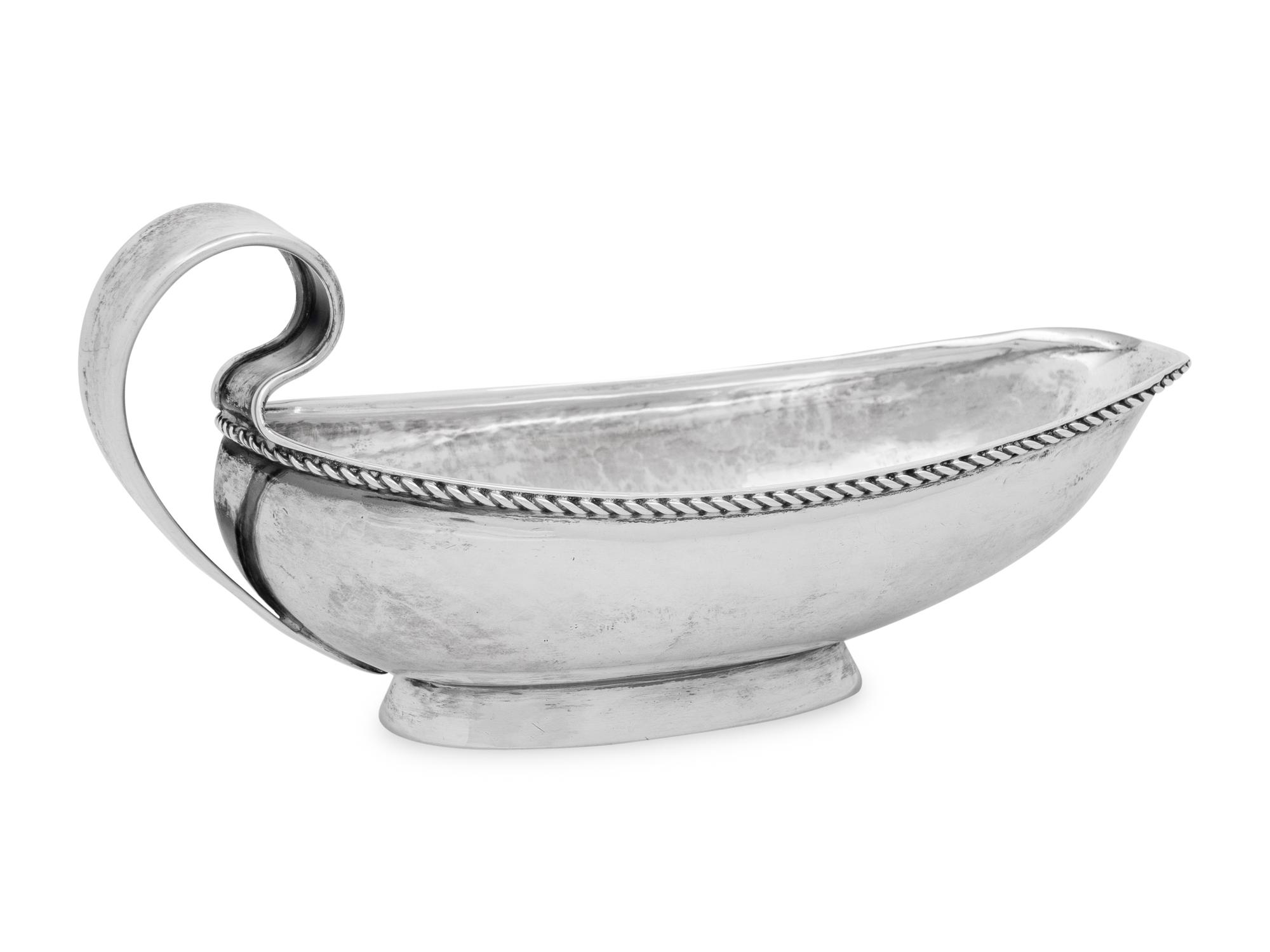 A Tiffany and Co. Silver Sauce Boat