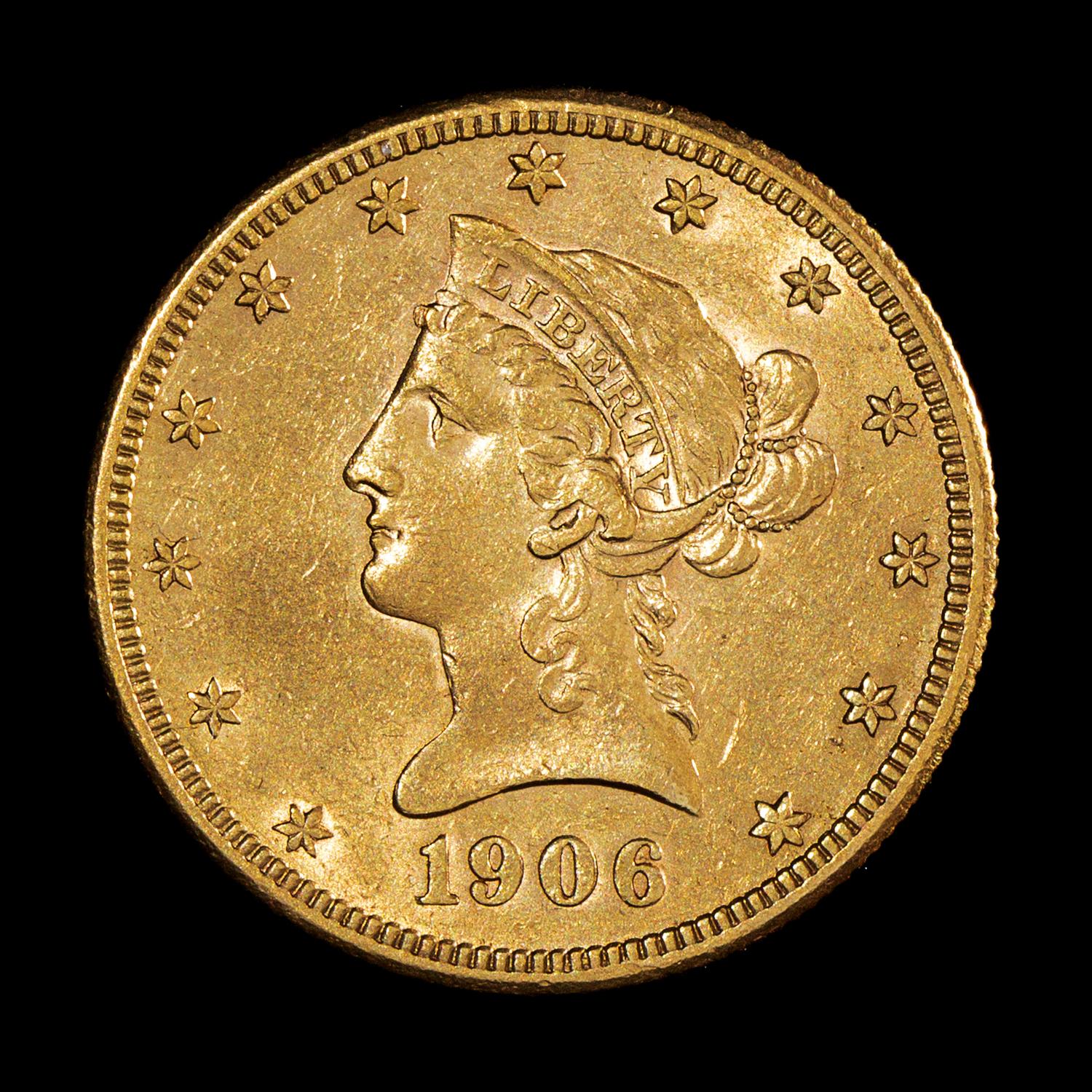 A United States 1906-S Liberty Head $10 Gold Coin