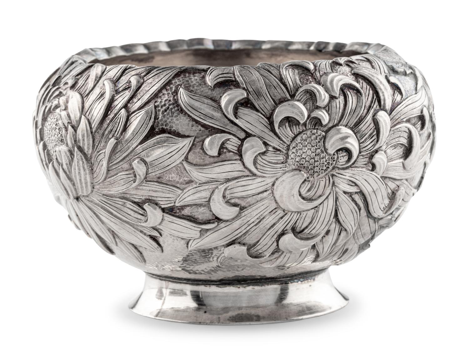 A Japanese Export Silver Bowl