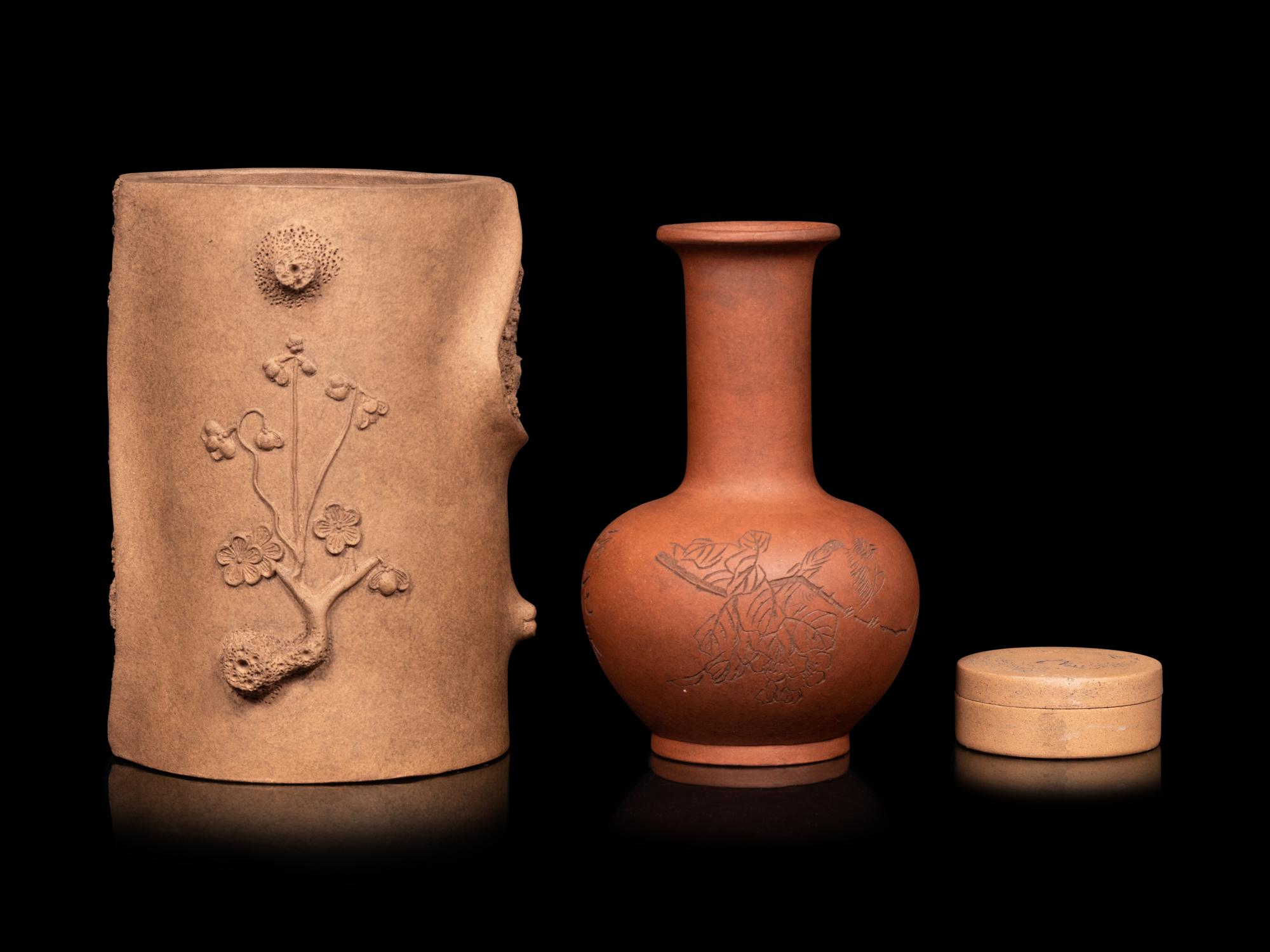 Three Chinese Yixing Zisha Pottery Articles