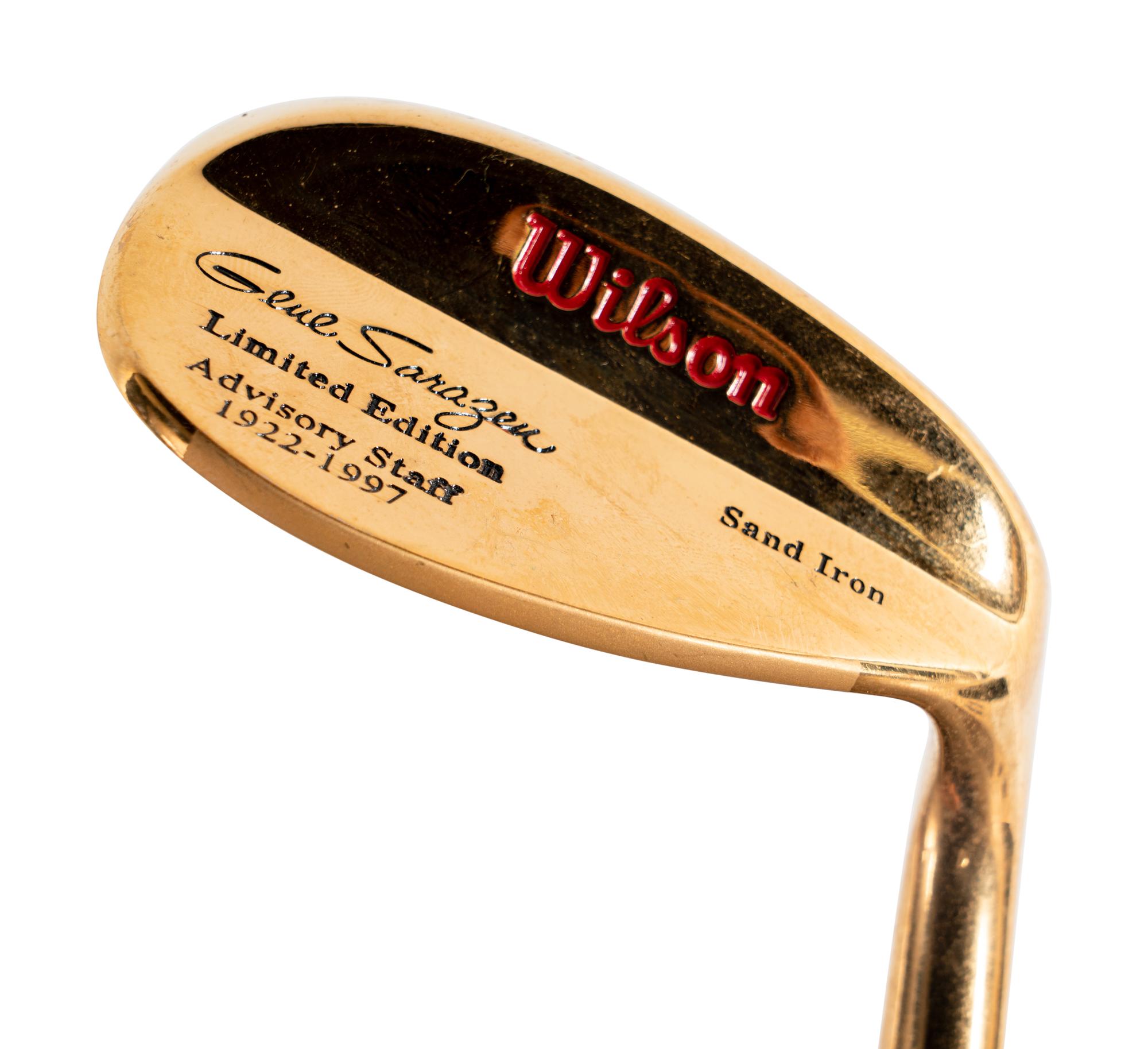 A Group of Gene Sarazen Signed Autograph Limited Edition Commemorative Golf Clubs