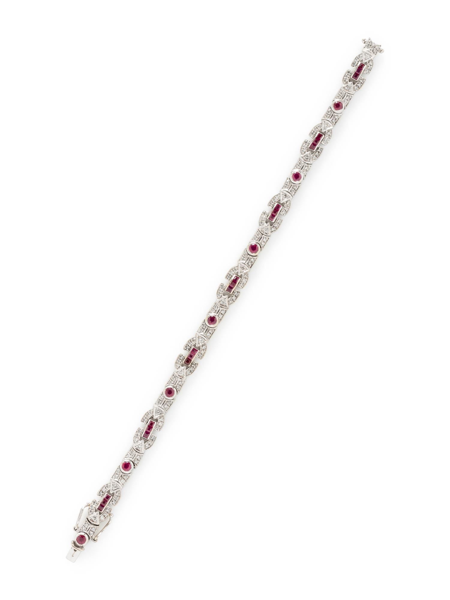 RUBY AND DIAMOND BRACELET