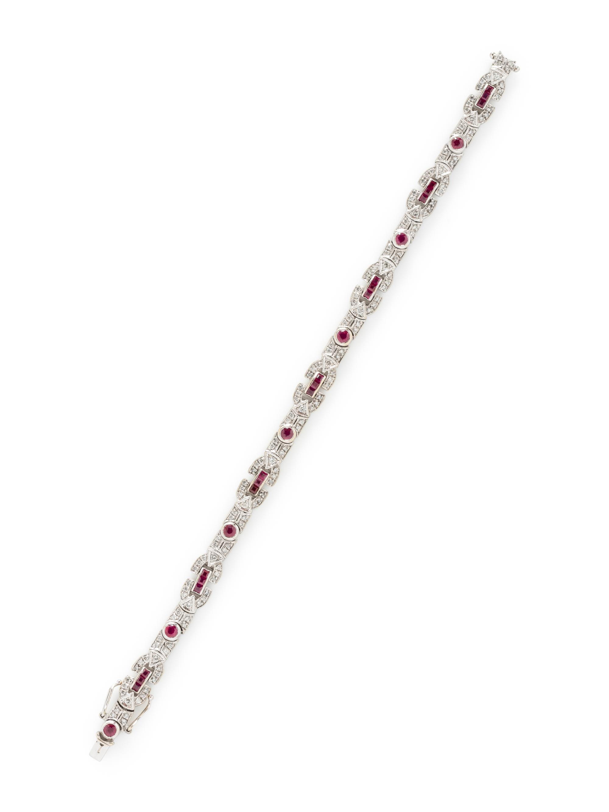 RUBY AND DIAMOND BRACELET