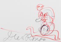 Dieter Roth, (German-Swiss, 1903-1998), Speedy Drawings: Self-Portrait as Sprinter