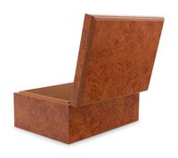 An English Burl Walnut Table Casket