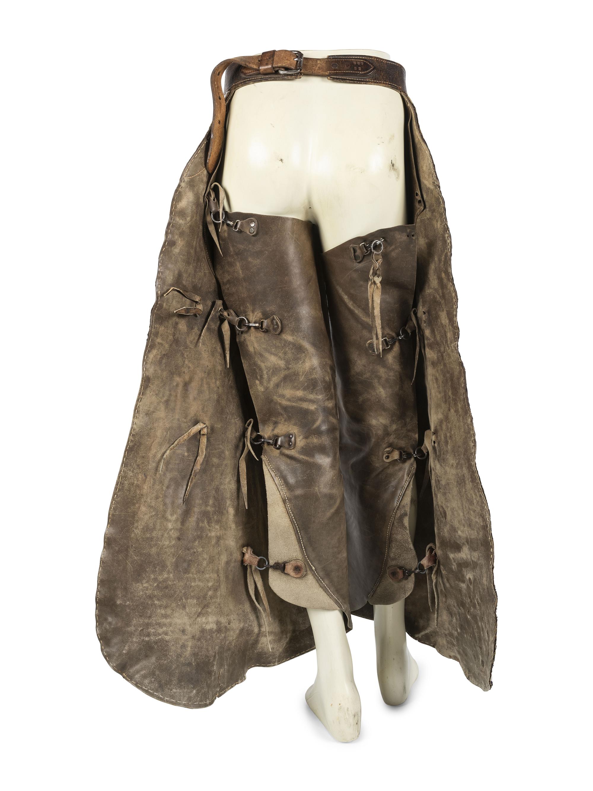 Beaded Hermann Heiser Batwing Chaps, with American Flags